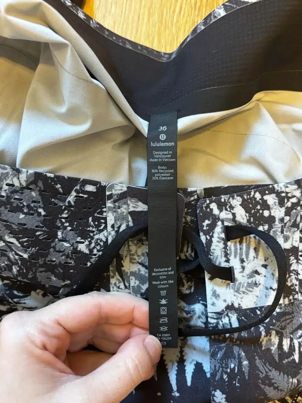 Lululemon Men's Board Shorts Size 36 Black Floral Print